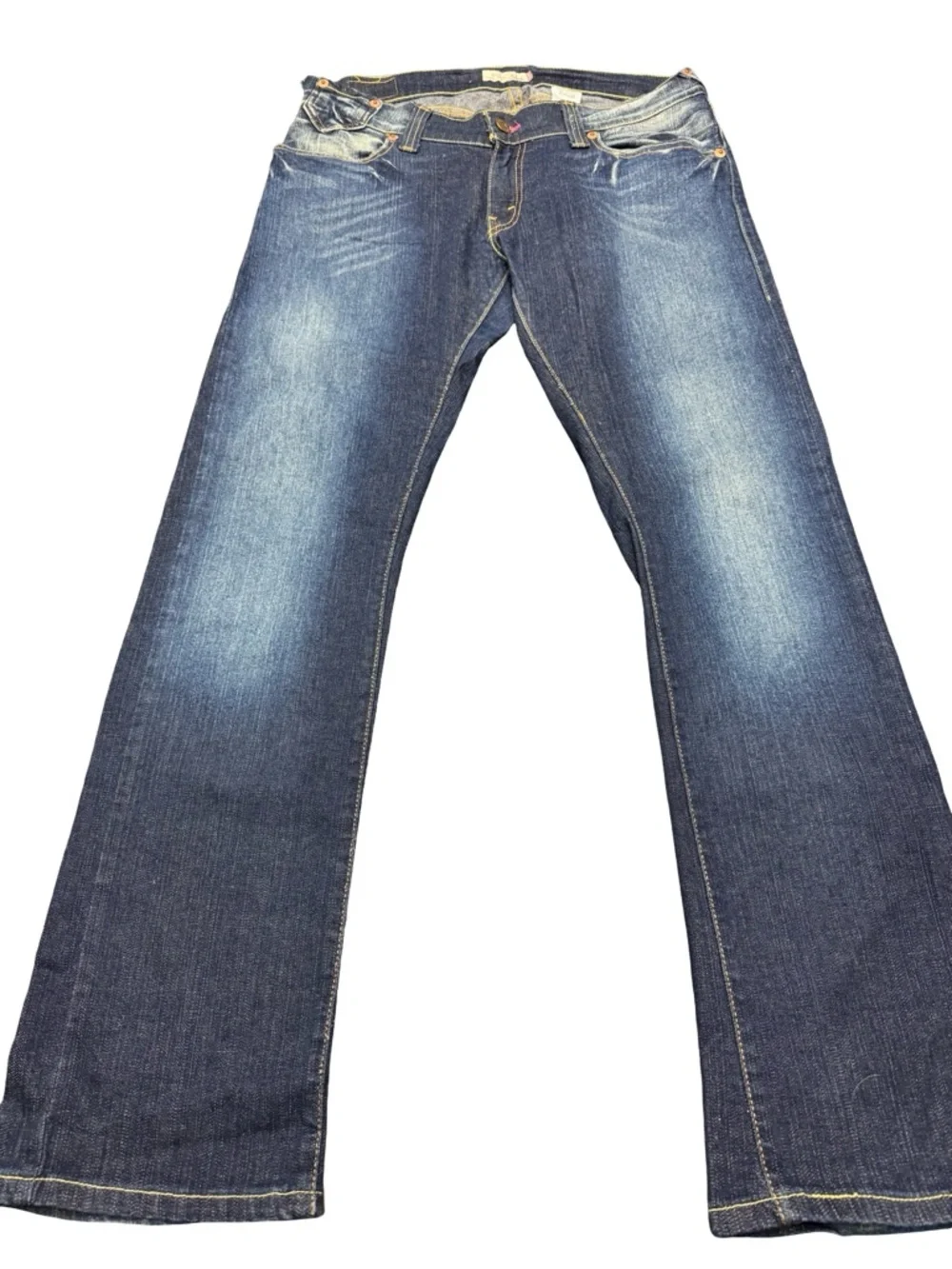 Levi’s Y2K Low Rise Bootcut Jeans Women's 11 Dark Wash Faded Denim Retro